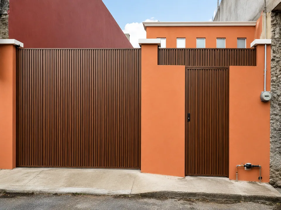 Casa con muros revestidos en lambrín decorativo, instalación de Grupo CAAAV