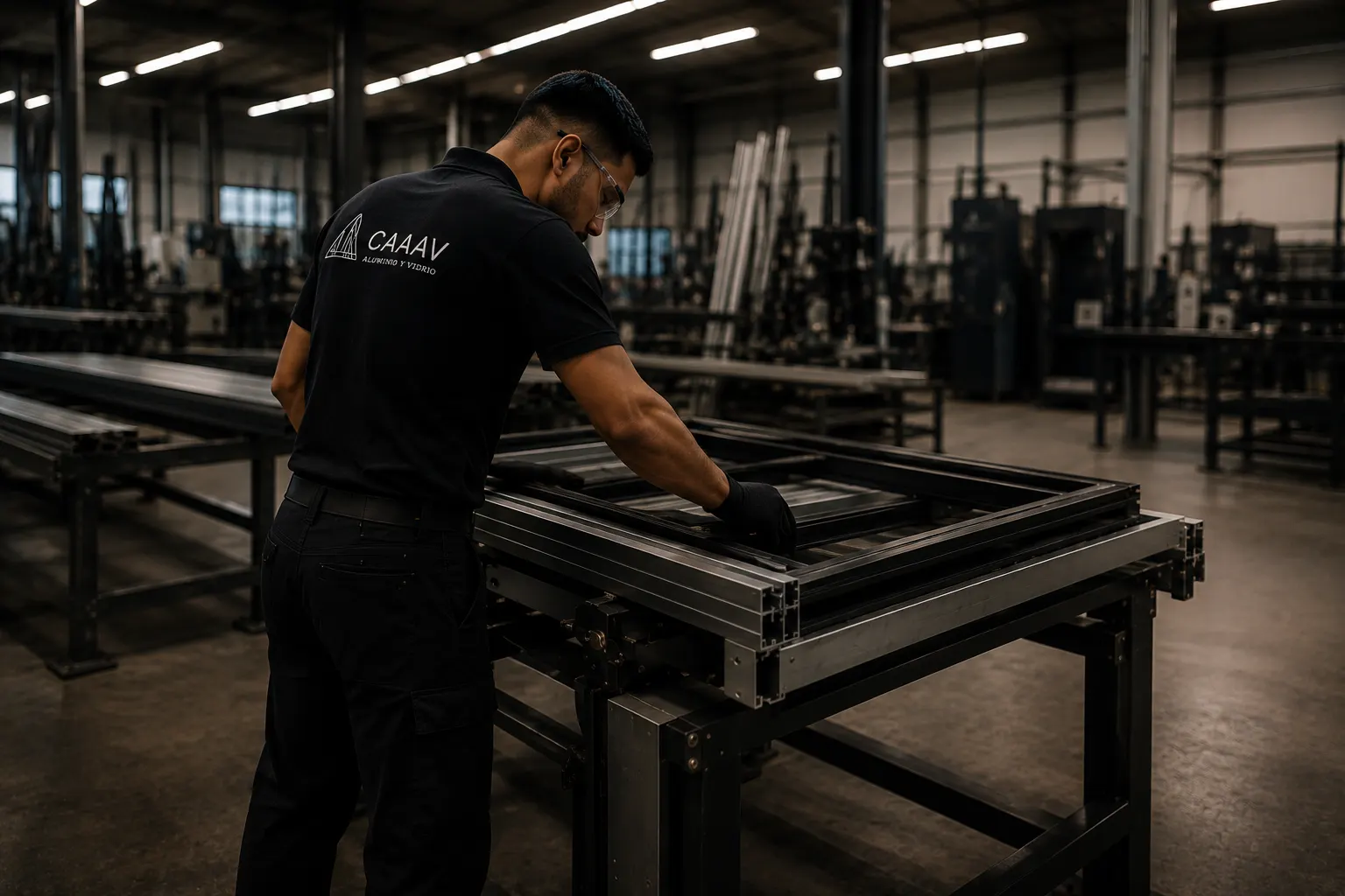 Preparación de obra y perfiles de aluminio por Grupo CAAAV en Perote